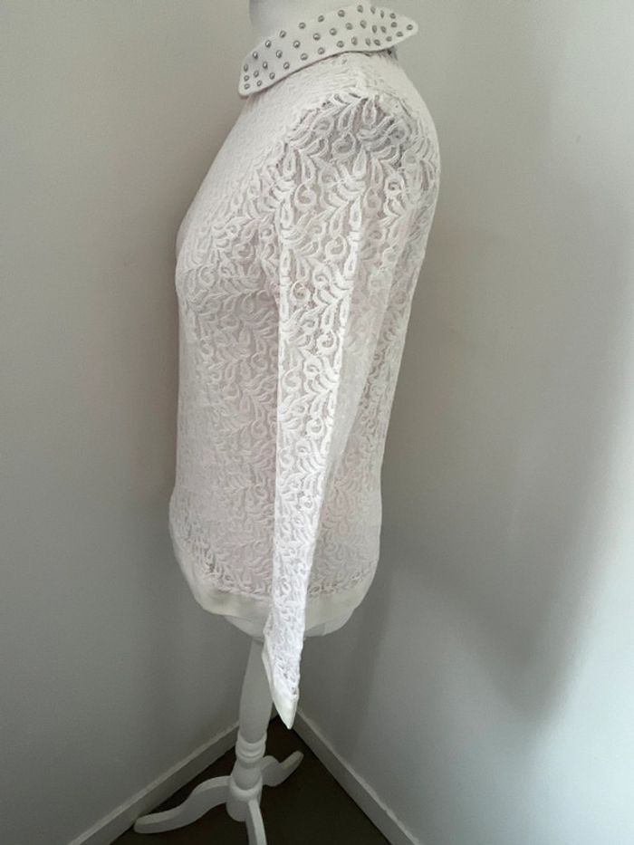 Blouse dentelle col Claudine The Kooples S - photo numéro 4