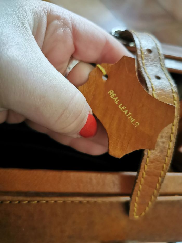 Sac Medecin vintage en cuir camel Spirit of St. Louis - photo numéro 2