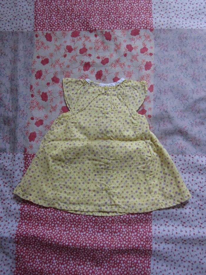 Robe été sans manches jaune 3 mois - photo numéro 2