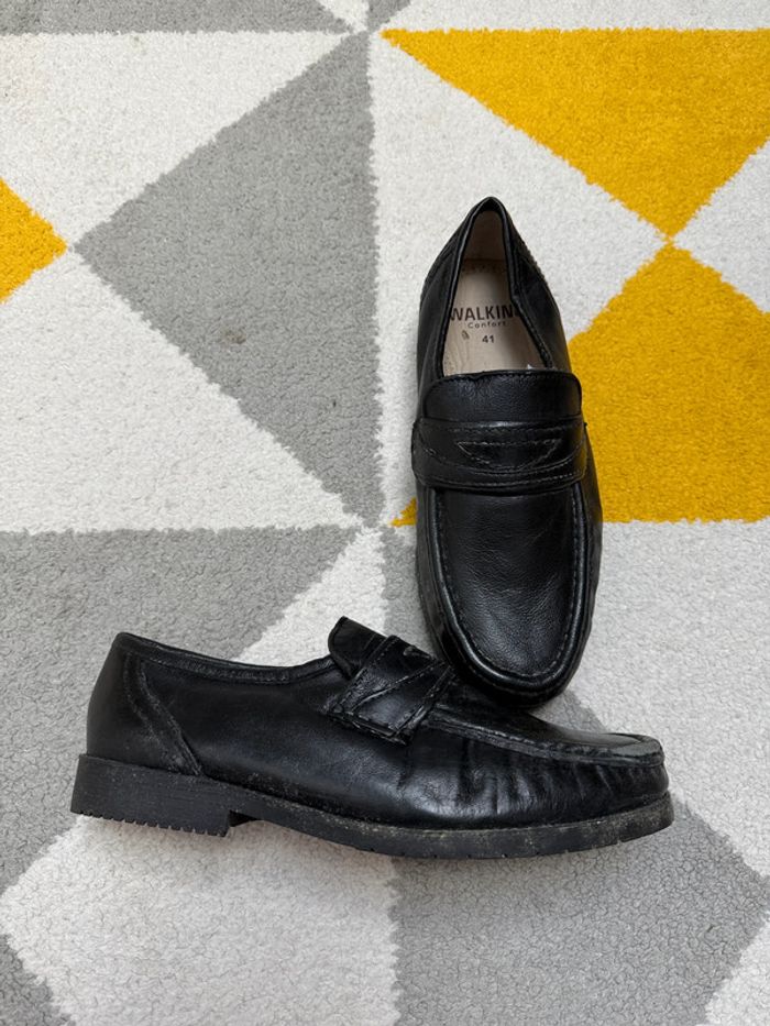 Mocassins en cuir Walking Confort Taille 41 - photo numéro 2