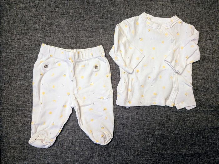 Lot de 2 pyjamas léger été - 1 mois - 52/55 cm - Kiabi -  Très bon état - photo numéro 5