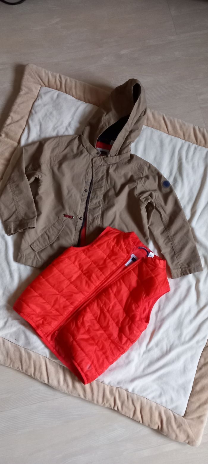 Veste 2 en 1 imperméable.