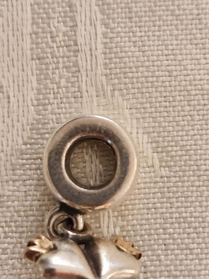 Perle charms 2 cœurs avec couronne Pandora - photo numéro 4