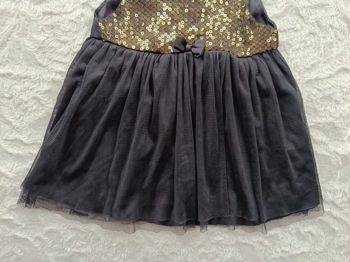 Robe de fête anniversaire mariage Noël sequins Fille 12 mois Tex Baby - photo numéro 4