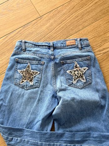 Jean Subdued taille 34 denim bleu détail étoile léopard tendance