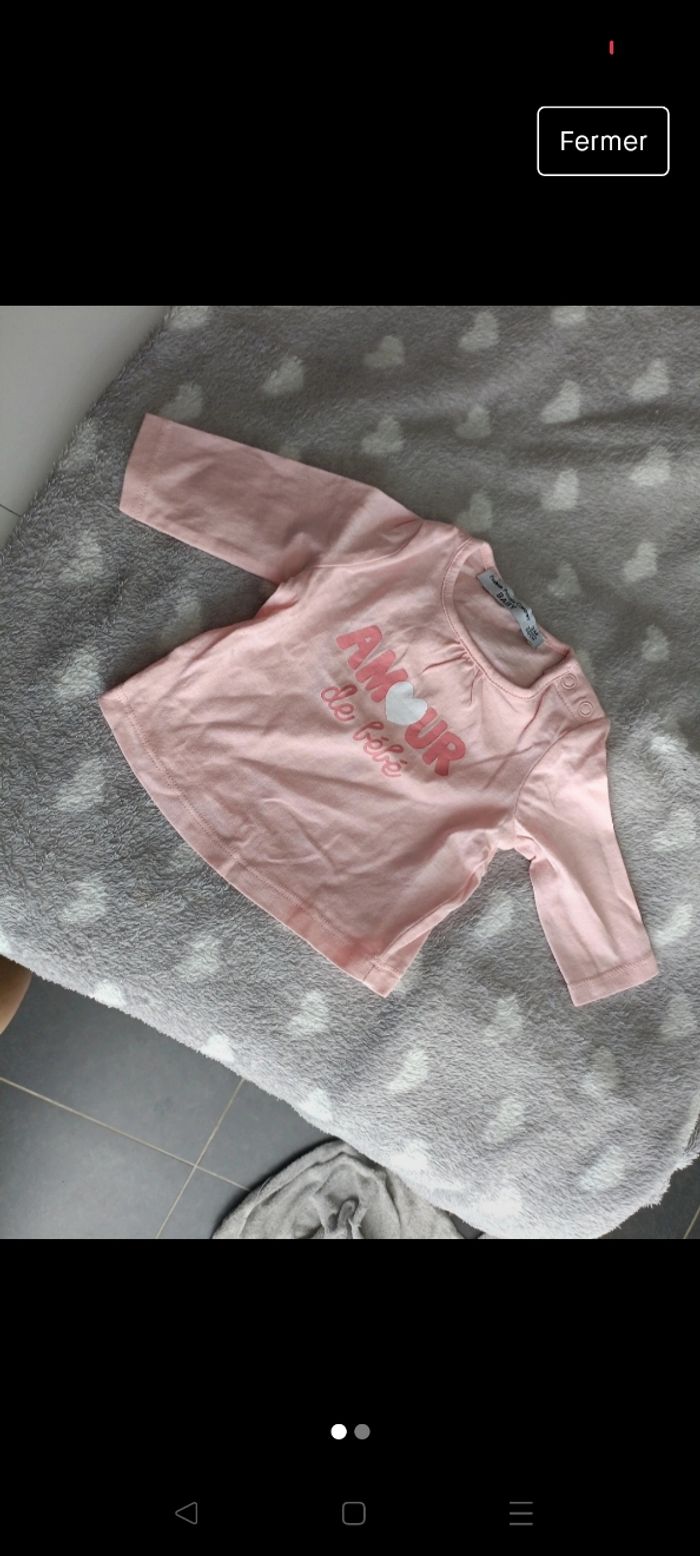 T-shirt manche longue 3mois