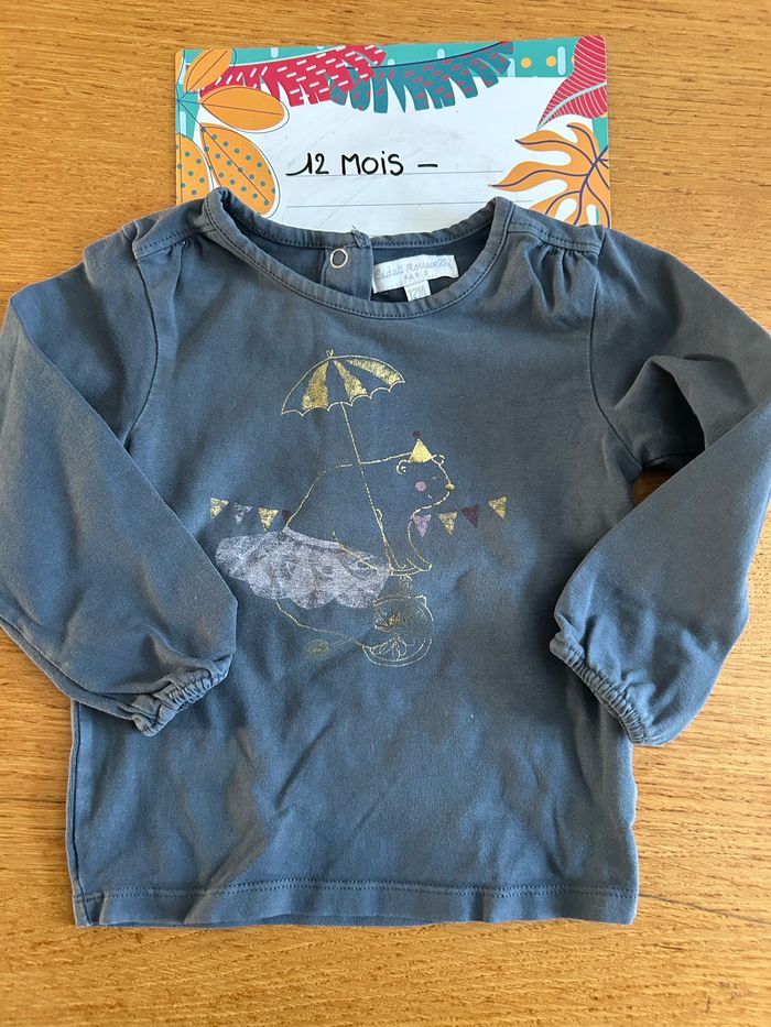 Lot de tee-shirts ML fille - 12 pièces - 12 mois - photo numéro 4