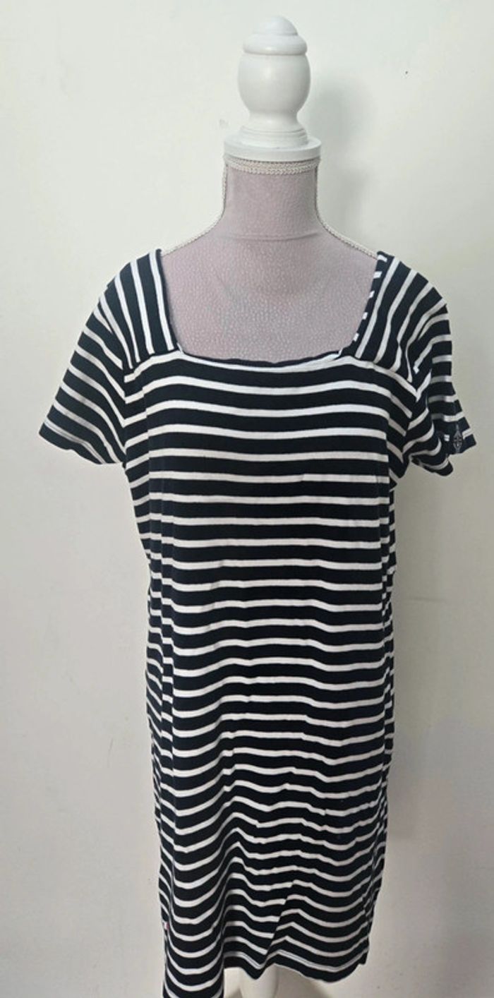 Robe marinière Voile Bleue taille XL