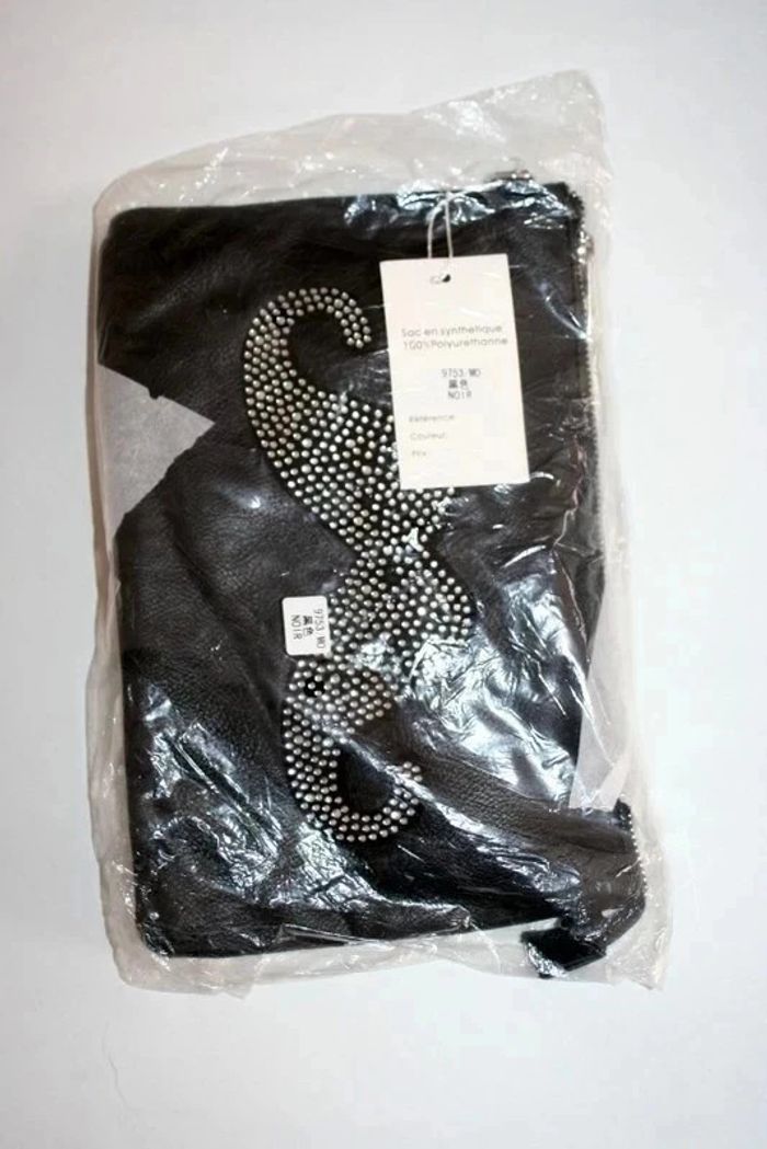 Sac à main ou pochette noire neuve étiquetée - photo numéro 2