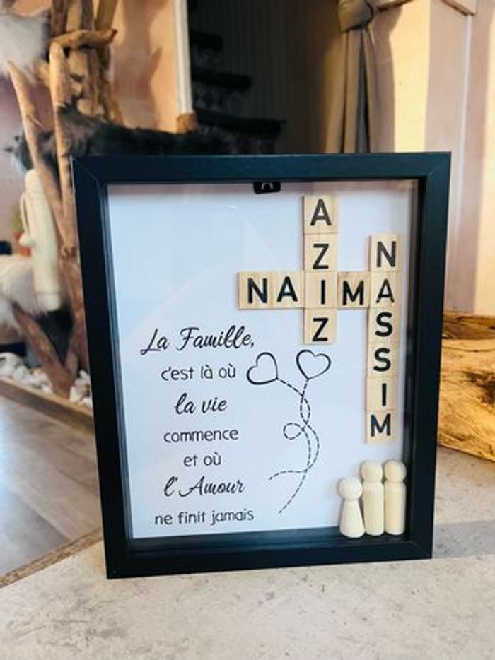 Cadre Scrabble personnalisé