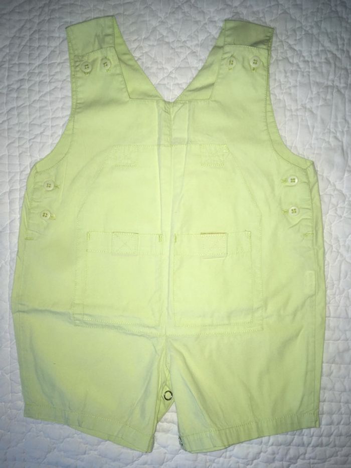 Salopette Boutchou vert anis 18 mois
