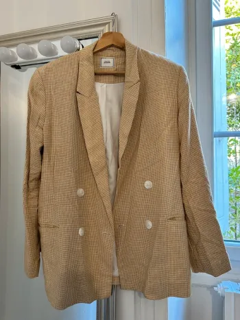 Blazer over size pieds de poules