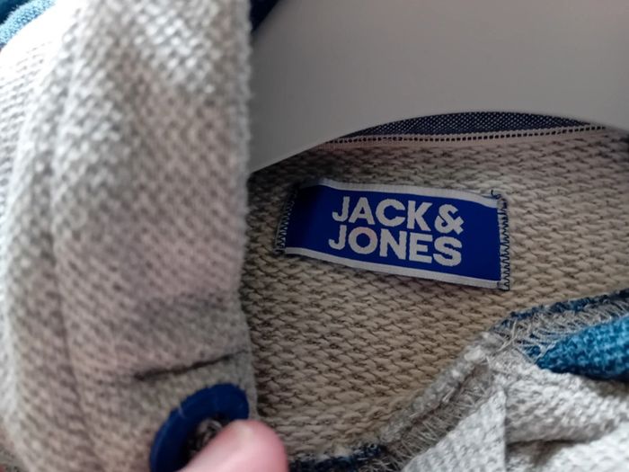 Pull à capuche gris Jack&Jones neuf - photo numéro 3