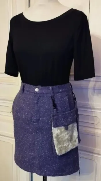 Be You K Jupe Fine Laine Pochette Amovible T XS