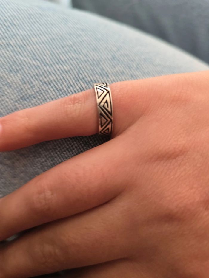 Bague argent taille 51