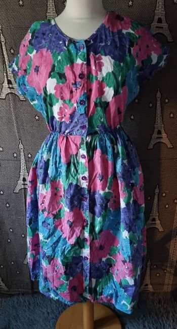 Robe à fleurs vintage taille 38-40