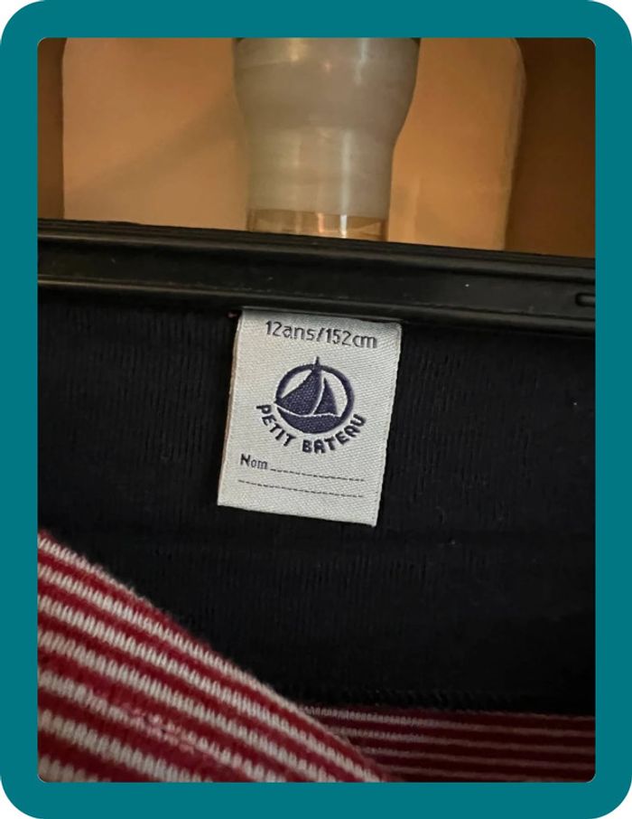 T-shirt marinière col bateau 12 ans - Petit Bateau - photo numéro 4
