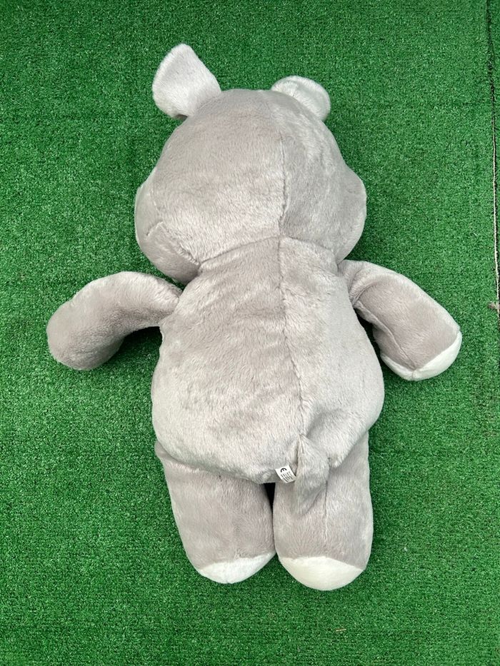 Grande peluche hippopotame grise 52 cm - photo numéro 3