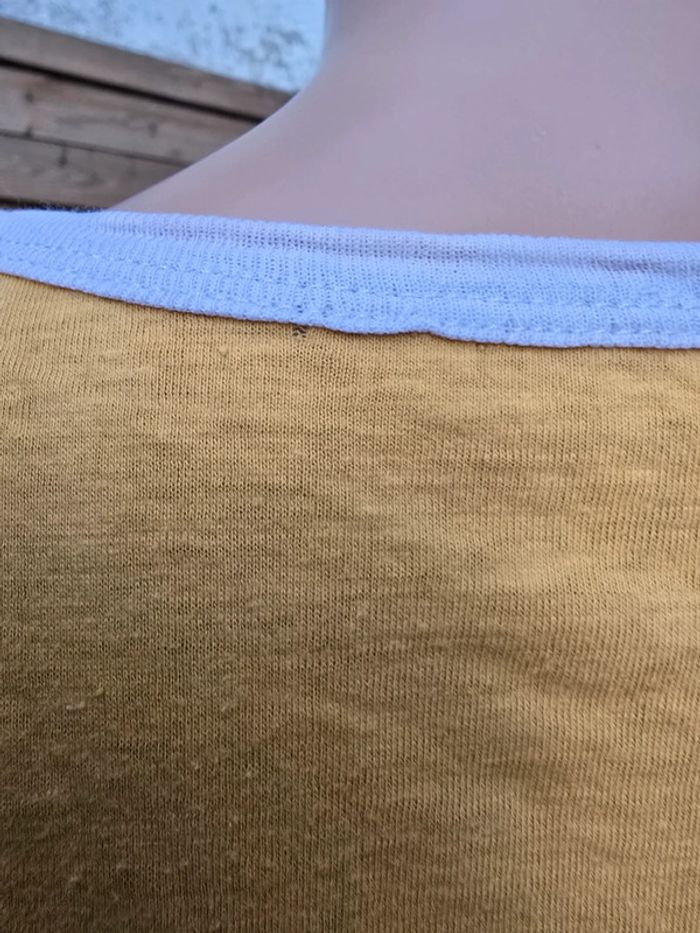 Long Tee-shirt plage imprimé 🍒vintage 70🍒taille unique voir mesures descriptif - photo numéro 6