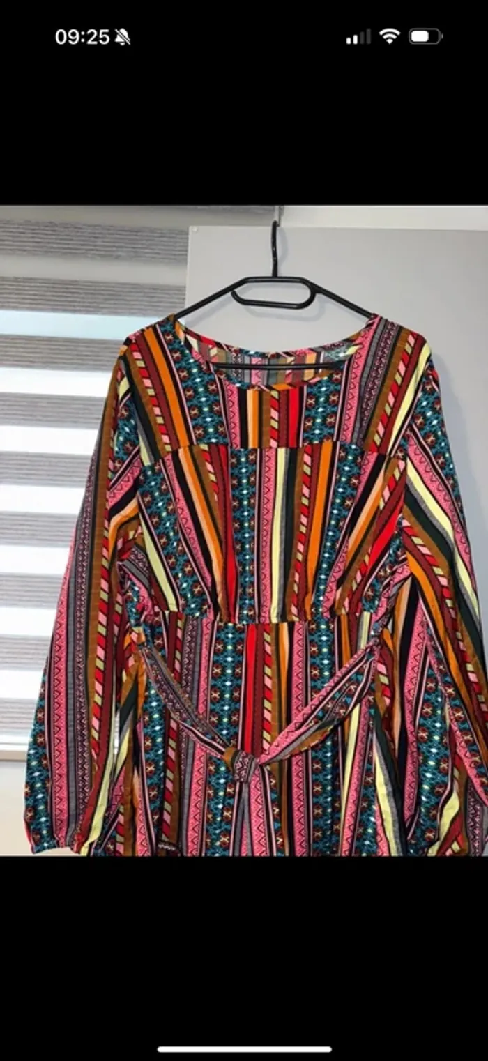 Magnifique robe taille 1 xl multicolor fluide - photo numéro 5