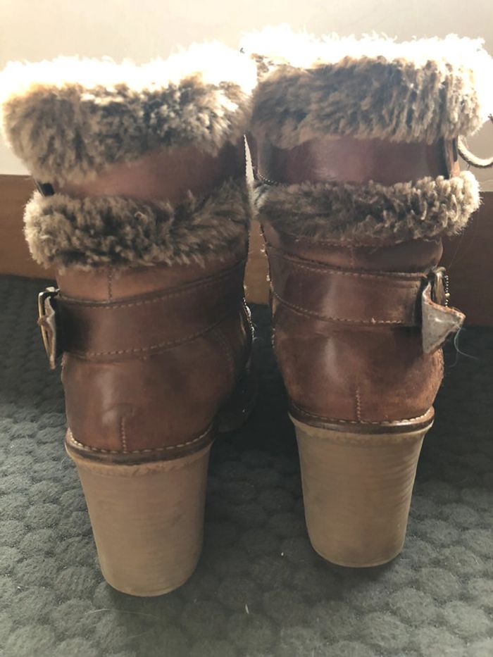 Bottines cuir fourrées - photo numéro 4