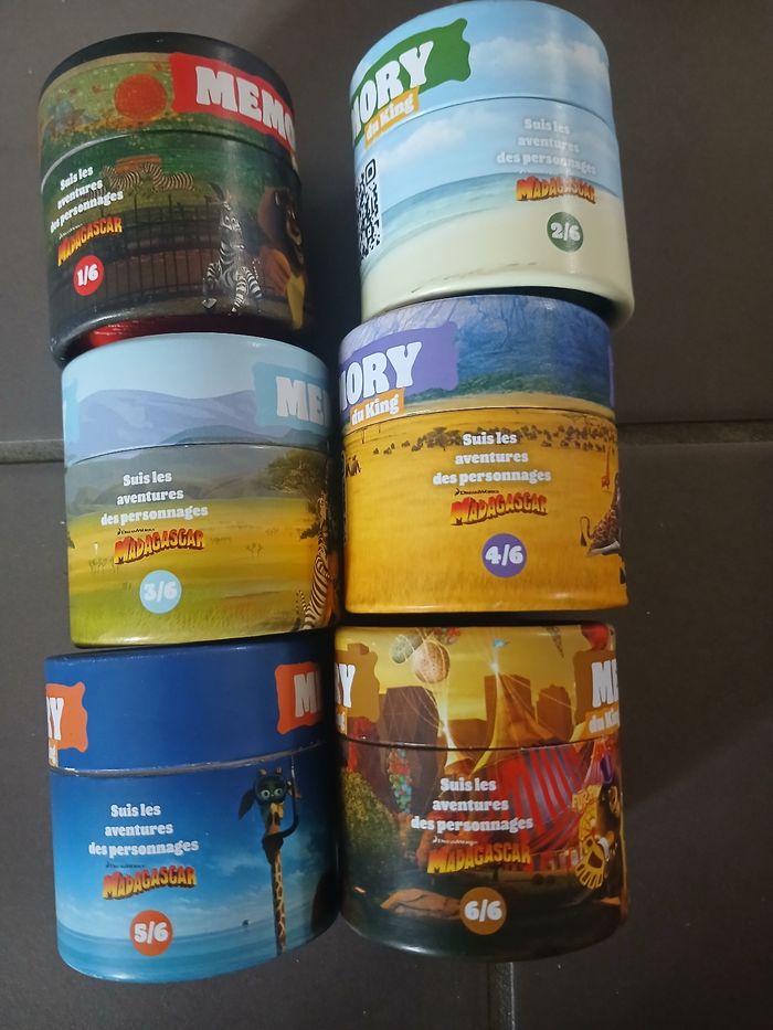 Lot de 6 jeux memory madagascar - photo numéro 2
