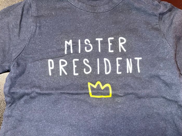 T-shirt manches longues bleu marine taille 9 mois motif ours - photo numéro 3