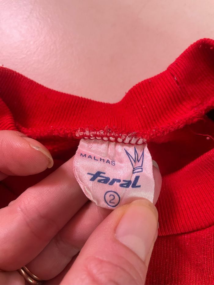 Pull rouge vintage - photo numéro 3