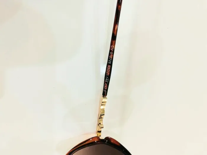 Lunette de soleil mixte marron écaille et dorée verres dégradés UV protection catégorie 3 - photo numéro 6