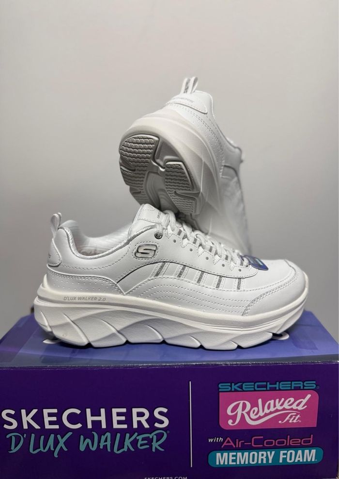 Basket skechers d’lux Walker 2.0 blanche -38 - photo numéro 2