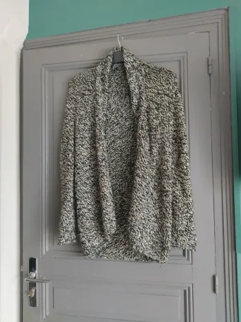 Veste en laine  grise