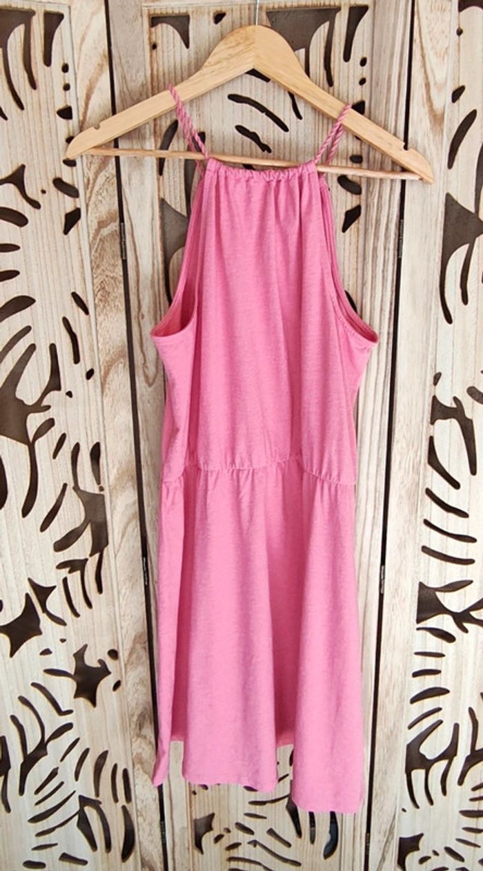 Robe d'été fluide et légère - Rose poudré - Taille L - photo numéro 9
