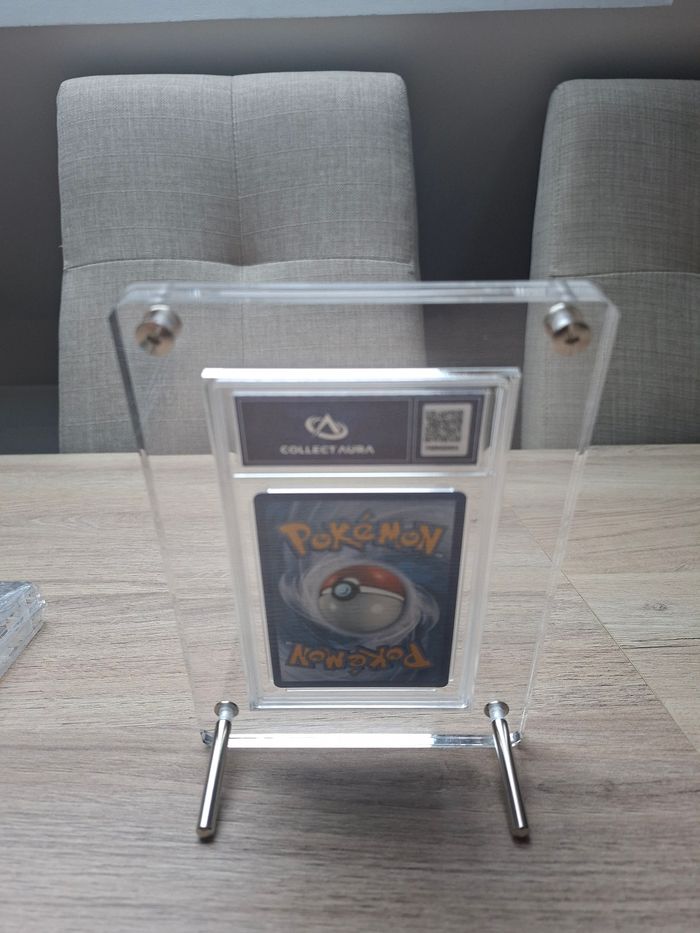 Lot de 2 présentoirs pour cartes gradées Pokémon psa , collect-aura etc.. premium en acrylique épais - photo numéro 2