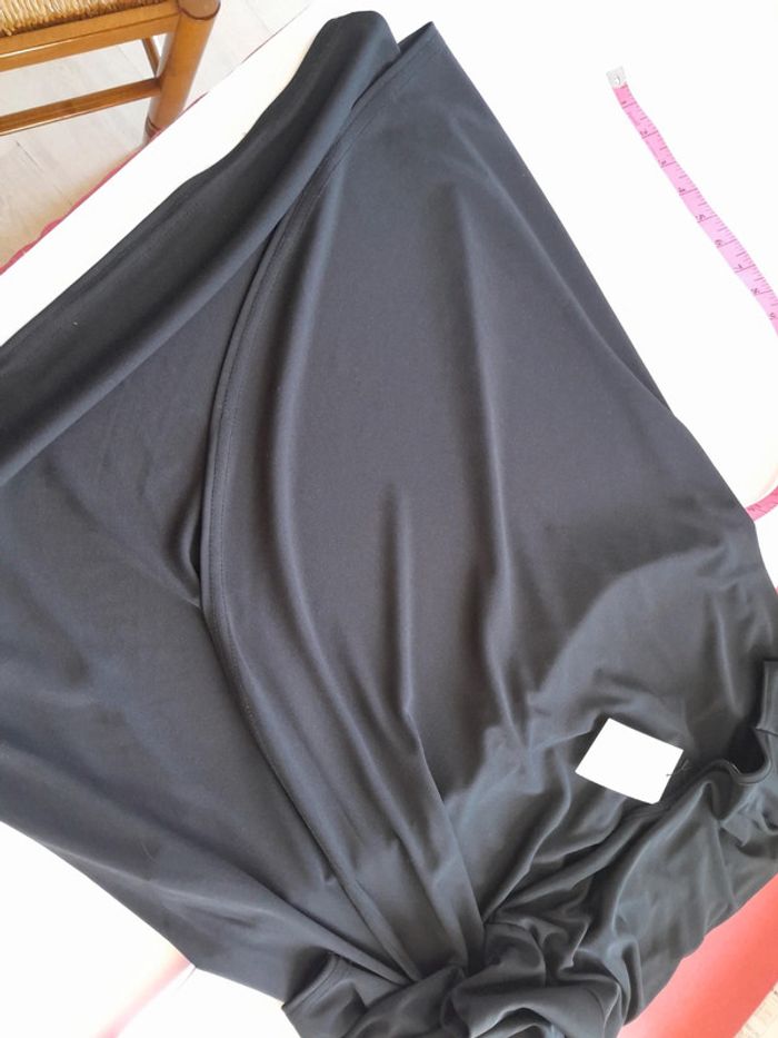 Robe noire neuve drapée extensible Larah createur - photo numéro 10
