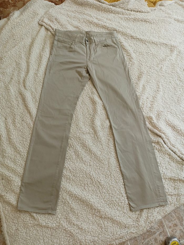Pantalon slim kaki UNIQLO 32 x 31