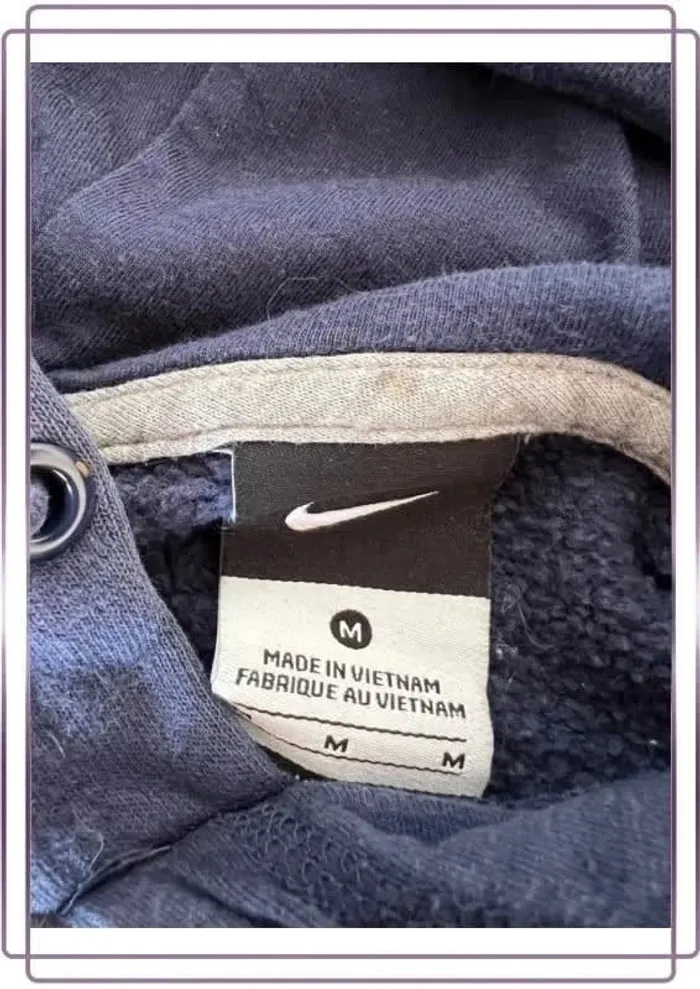 Sweat à capuche bleu homme Nike M - Hoodie men - Kapuzenpullover Herren - Felpa uomo - photo numéro 4