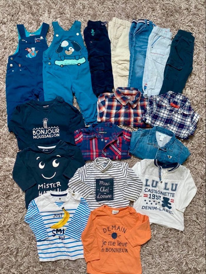 Lot vêtements 12 mois bébé garçon 👦 - photo numéro 1
