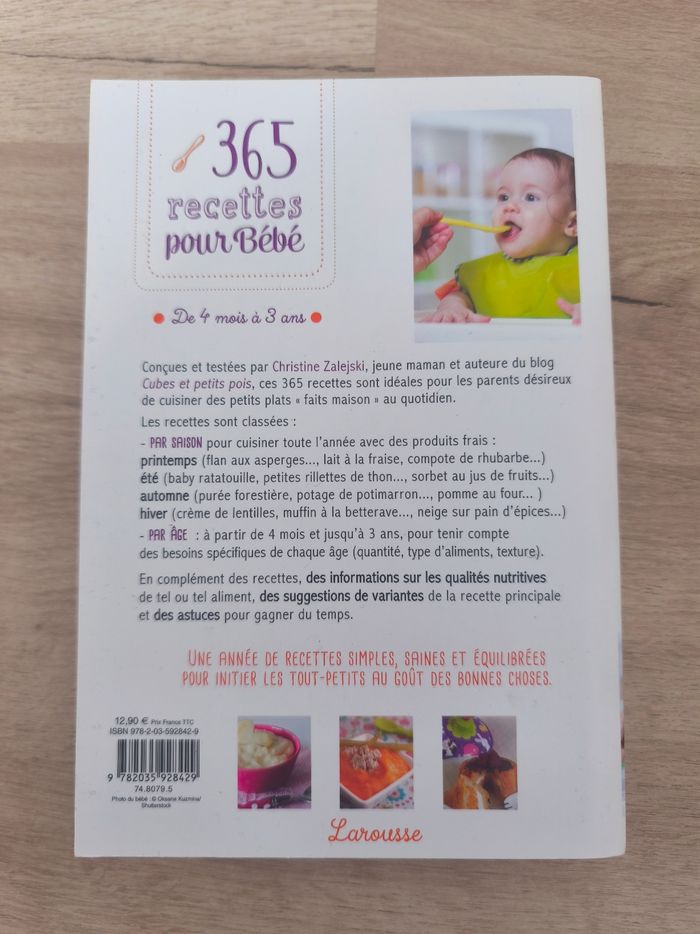 Livre Bébé enfant - 365 recettes  pour bébé - photo numéro 6