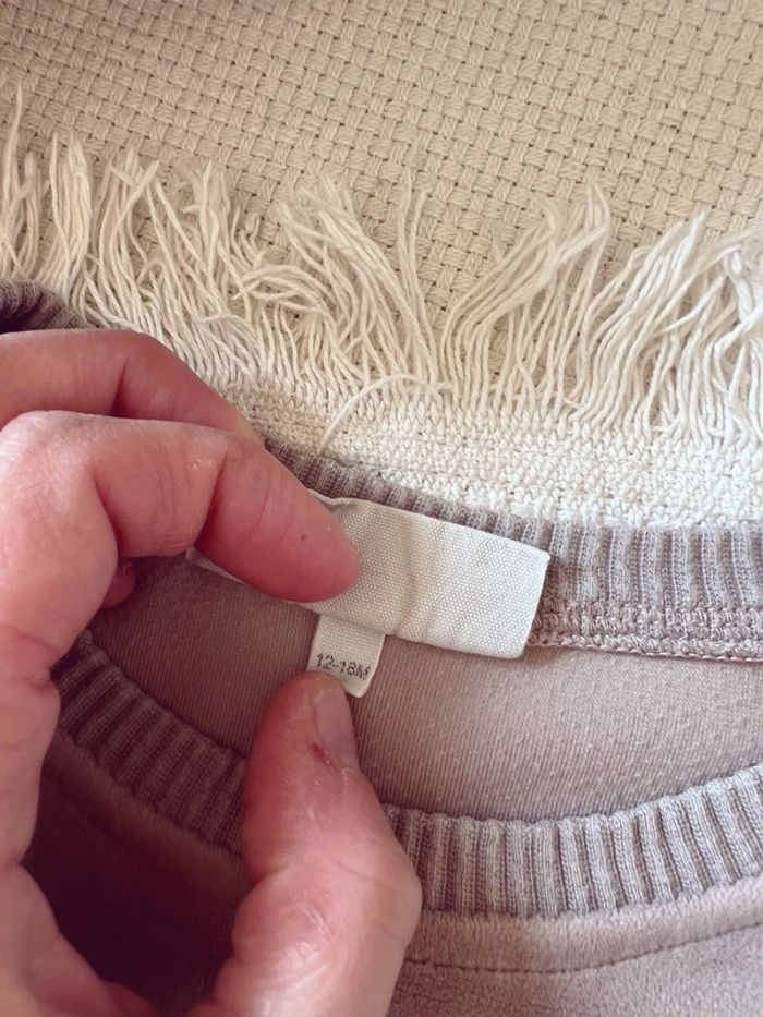 Ensemble gamin gamine mixte unisexe velours pêche beige - photo numéro 7