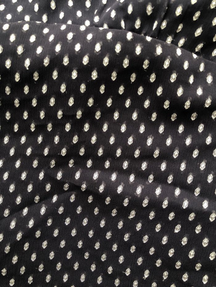 Jolie blouse H&M imprimée taille 36 marine - photo numéro 4