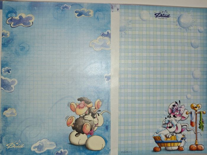 Lot 200 feuilles diddl ancienne generation papier lettre - photo numéro 2