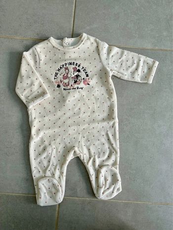 Pyjama velours Disney 3 mois