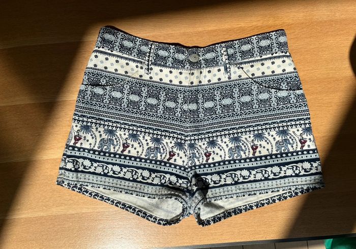 Short taille haute high waist chipie vintage ethnique culutre - photo numéro 2