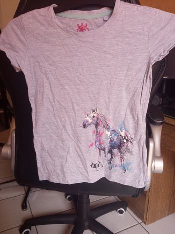 Tee shirt motit cheval