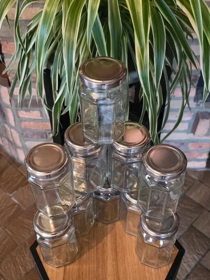 lot de 10 pots à confiture en verre - photo numéro 2