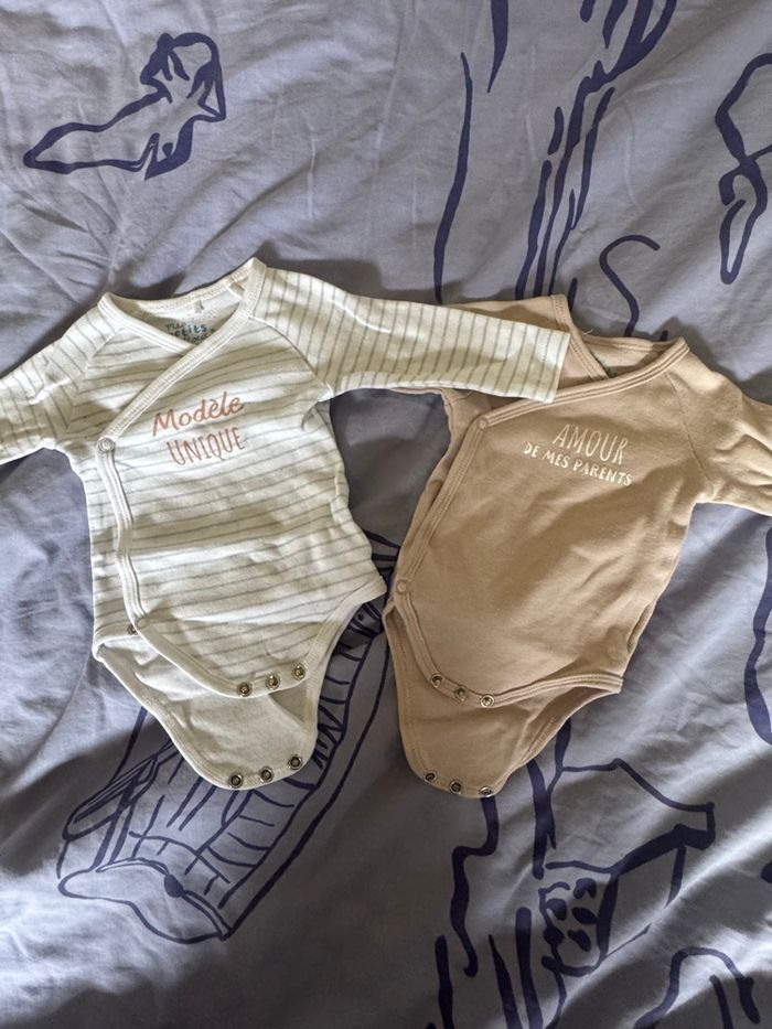 Lot de 2 bodies taille 3 mois - photo numéro 3
