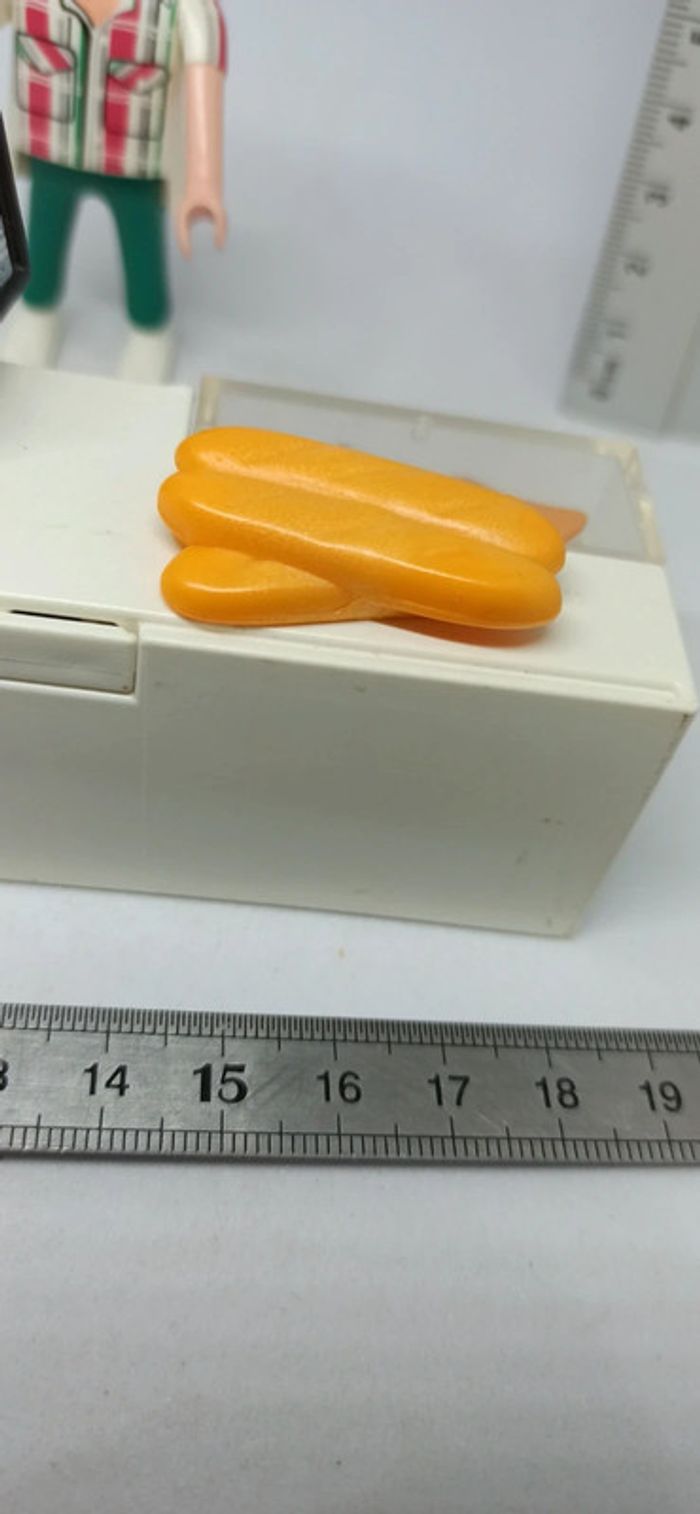 Homme vendeur avec comptoir et aliments playmobil - photo numéro 4