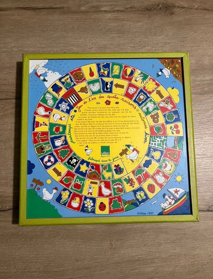 Jeu de dada et jeu de l'oie en bois - photo numéro 2