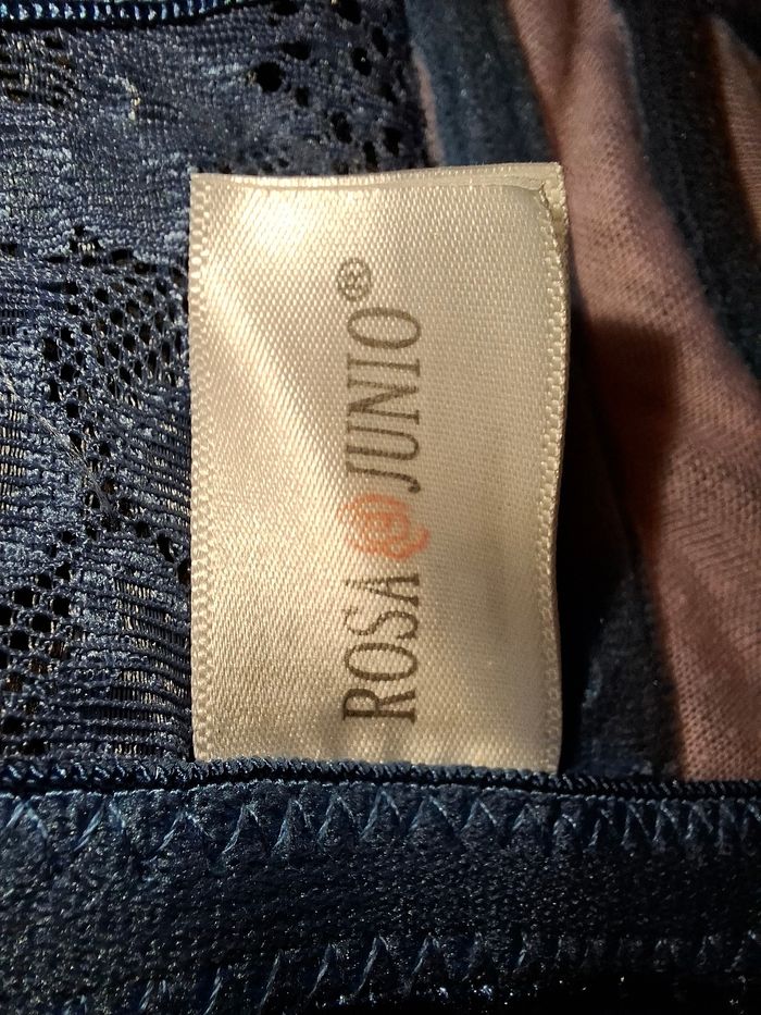 Soutien-gorge en dentelle bleu et rose - Rosa Junio - 100C - photo numéro 4