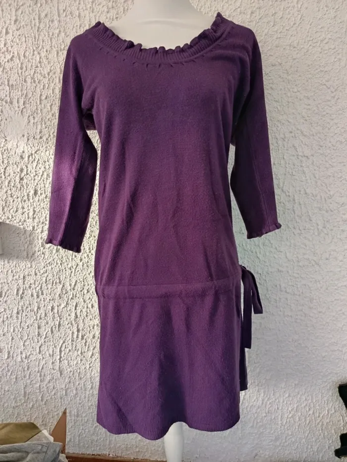 Robe violette Sud Express taille L très bon état - photo numéro 3